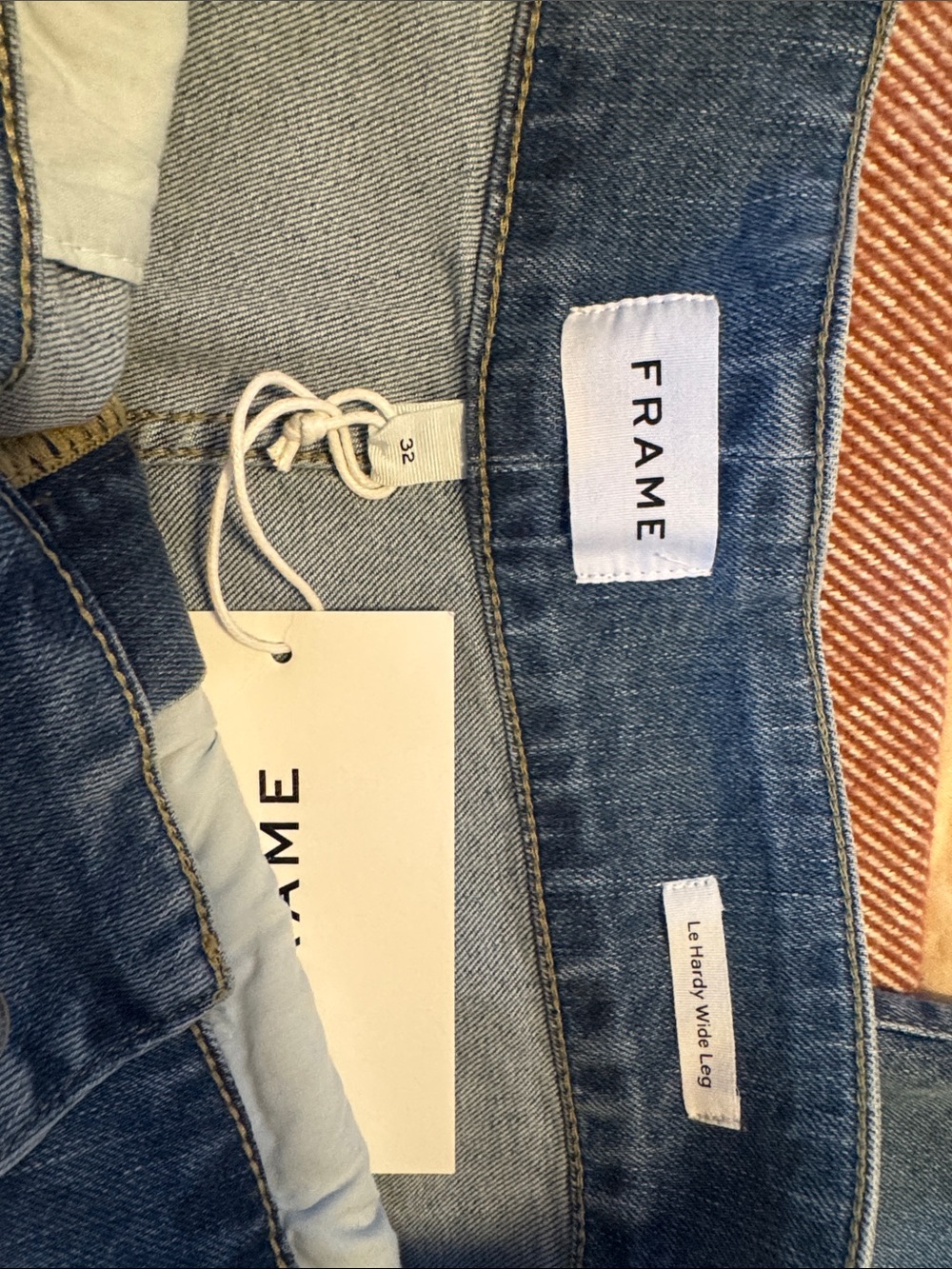 Frame // Le Hardy High Waist Wide Leg Jeans - Picture 6 of 8